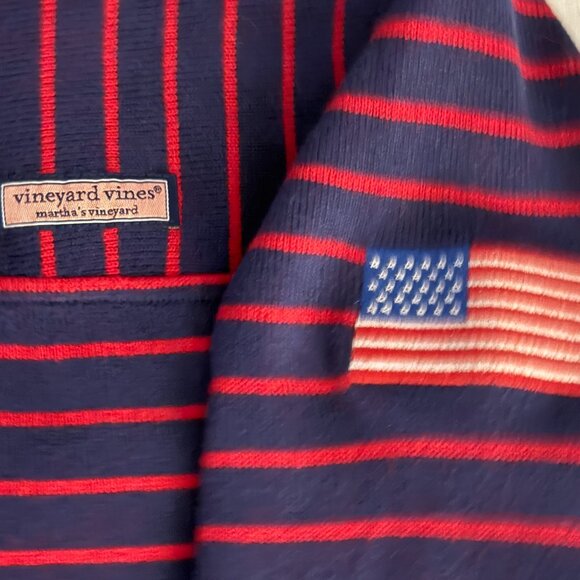 Classic Vinyard Vines Thick Warm Half Zip Pull Over Long Sleeve Sweater Top - Picture 3 of 10